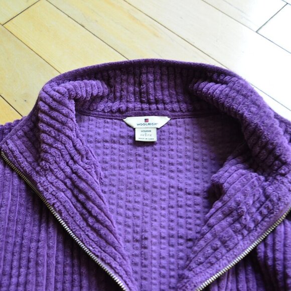 Woolrich Women's Corduroy Jacket Full Zip Size Petite Large - Picture 7 of 10